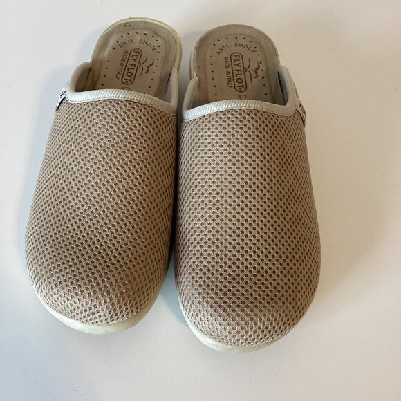 Fly Flot Women's Anatomic Anti-Shock Mules Clogs Shoes Leather Made in Italy - Picture 3 of 14